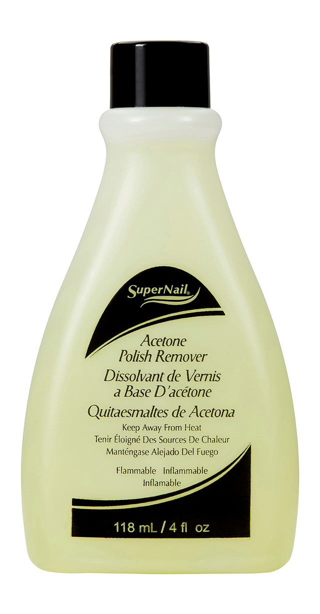 SuperNail Acetone Polish Remover - 4 fl oz