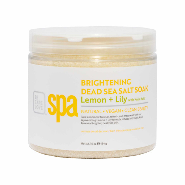 BCL Spa 16 oz. Brightening Lemon + Lily Dead Sea Salt Soak