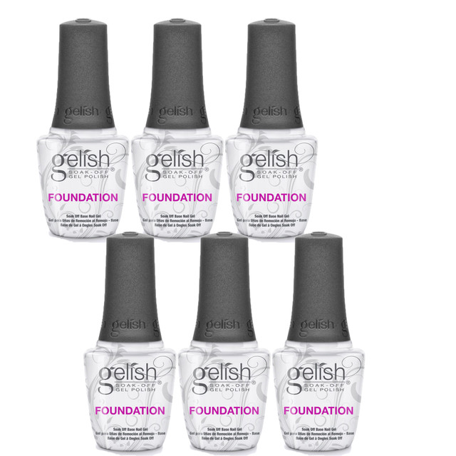 Gelish Foundation Base Gel, 15 mL | .5 fl. oz., Pack of 6