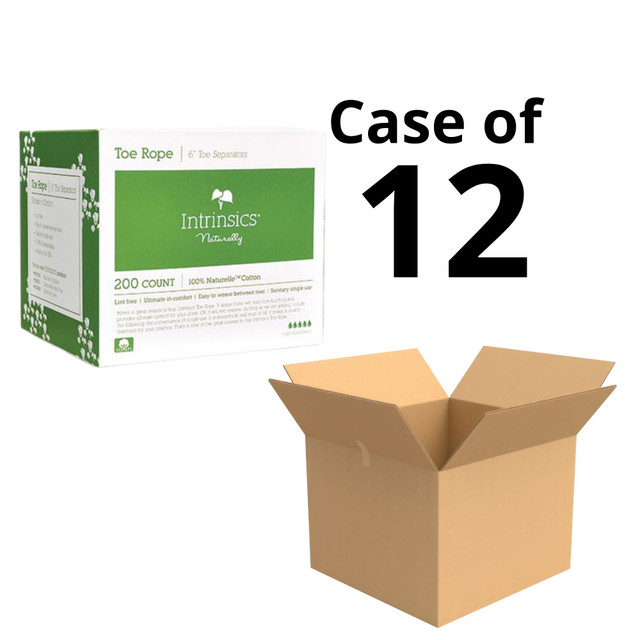 Intrinsics 405100 - Toe Rope, 6”, 200 ct., pure cotton toe separators, Case Pack of 12