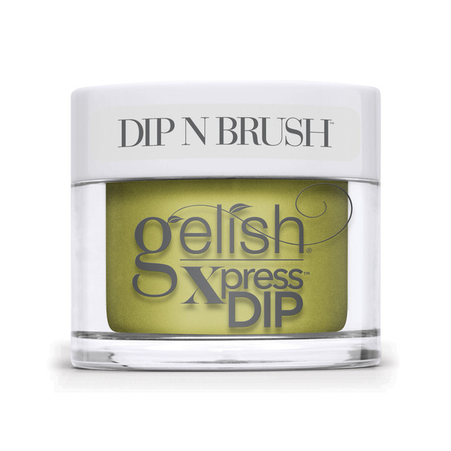 Gelish Xpress Dip "Flying Out Loud", Dirty Lime Crème, 43g | 1.5 oz -Up In The Air Collection