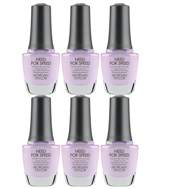 Morgan Taylor Need For Speed - Fast Dry Nail Top Coat 15 mL | .5 fl oz, Case Pack of 6