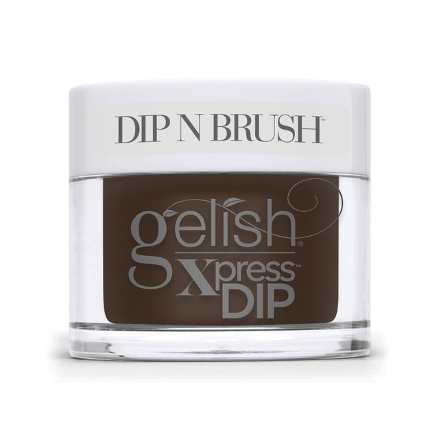 Gelish Xpress Dip "Artwork In Progress", Medium Brown Crème, 43g | 1.5 oz -In Frame Collection