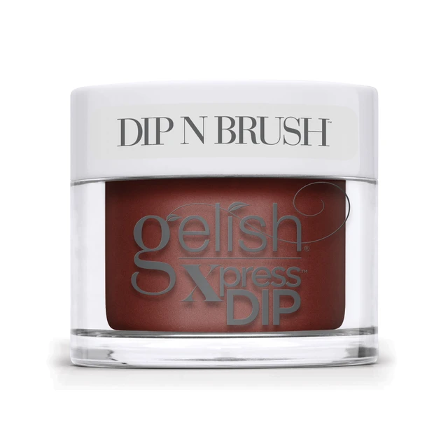 Gelish Xpress Dip "Fifteen Minutes Of Frame", Warm Chestnut Creme, 43g | 1.5 oz -In Frame Collection