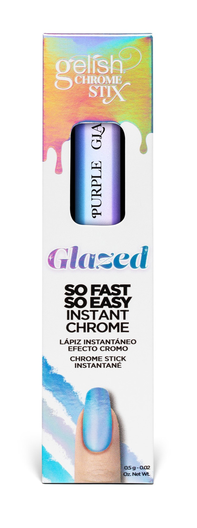 Gelish Chrome Stix - Purple Glazed, 5g | .17 oz. - Nail Supply Inc