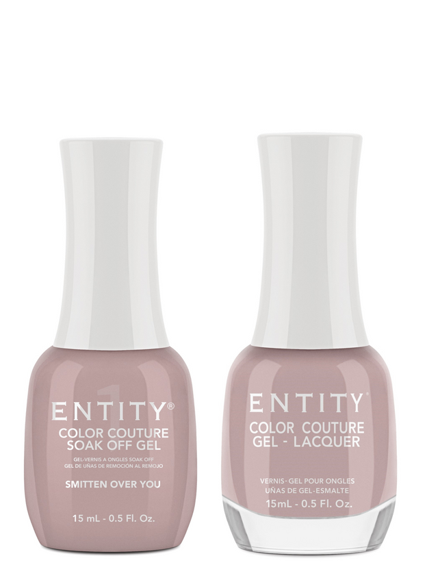 Entity "Smitten Over You" Duo - Includes Gel Polish and Lacquer - Nude Creme