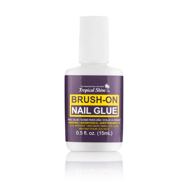 Tropical Shine Brush on Nail Glue, .5 oz.