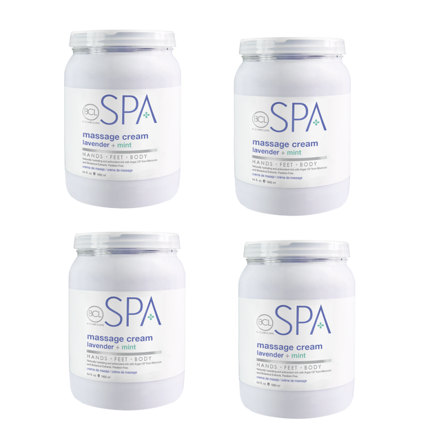 BCL SPA Massage Cream Lavender + Mint, 64 oz. Case Pack Of 4