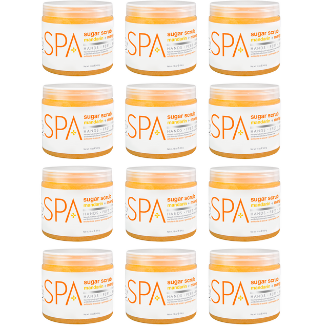 BCL SPA Sugar Scrub Mandarin + Mango, 16oz. Case Pack Of 12