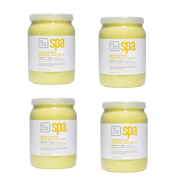 BCL SPA Dead Sea Salt Soak Brightening Lemon + Lily, 64 Oz. Case Pack Of 4