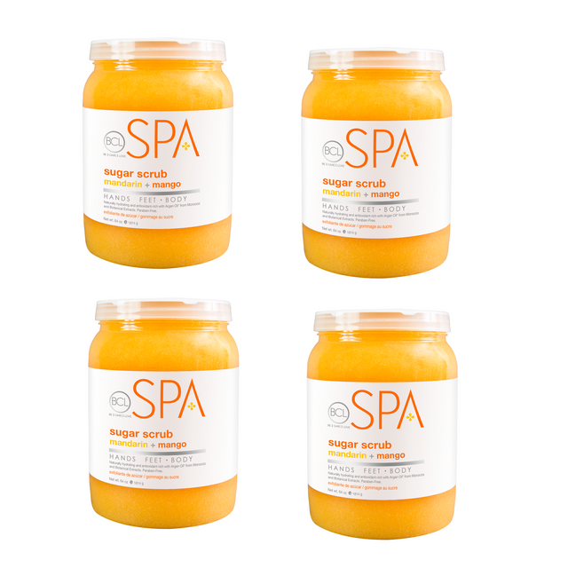 BCL SPA Sugar Scrub Mandarin + Mango, 64 oz. Case Pack Of 4