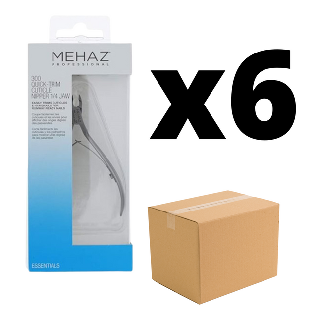 Mehaz 4" Cuticle Nipper- 1/4 Jaw Case Pack Of 6