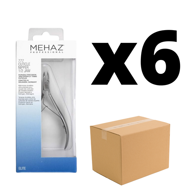 Mehaz 4" Cuticle Nipper- 1/2 Jaw Case Pack Of 6