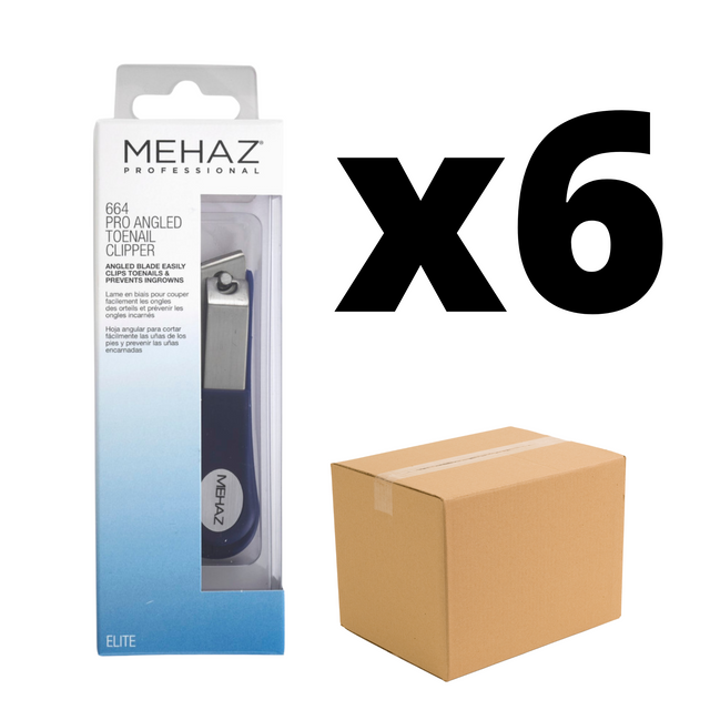 Mehaz Professional Angled Straight Toenail Clipper Case Pack Of 6