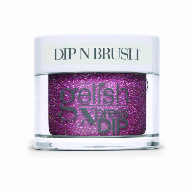 Gelish Xpress Dip n Brush "All Tied Up.. With A Bow" - Red Glitter With A Hint Of Silver Holographic- 43g | 1.5 oz - 1620911