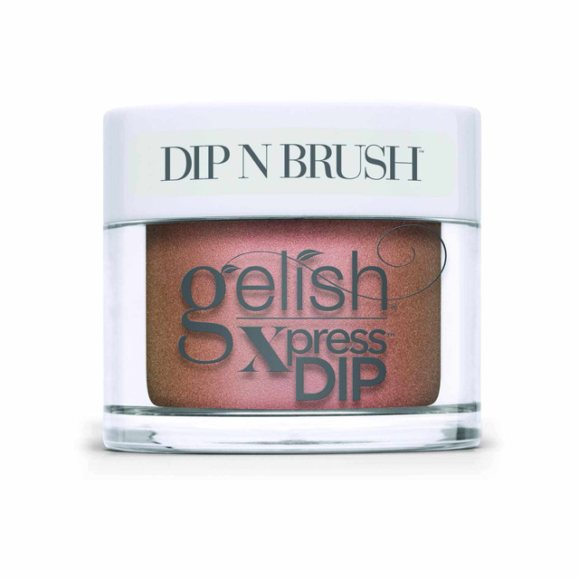 Gelish Xpress Dip n Brush "Sunrise And The City" - Multi-Dimensional Orange Metallic- 43g | 1.5 oz - 1620875