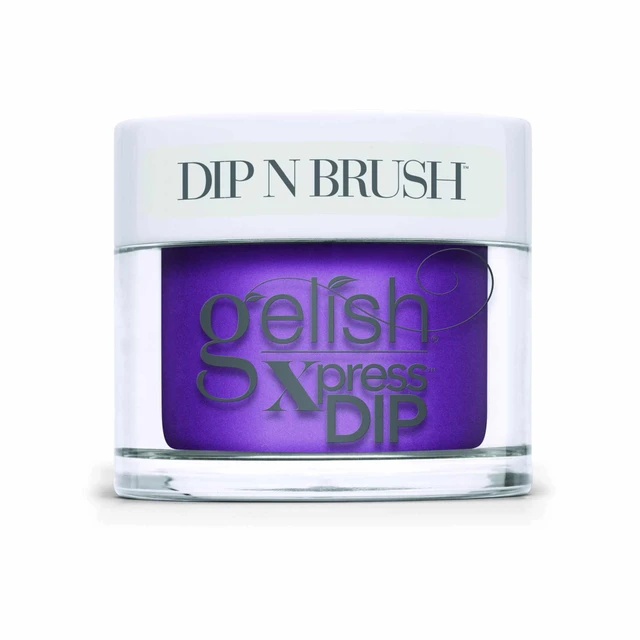 Gelish Xpress Dip n Brush "You Glare, I Glow" - Purple Neon Creme- 43g | 1.5 oz - 1620914