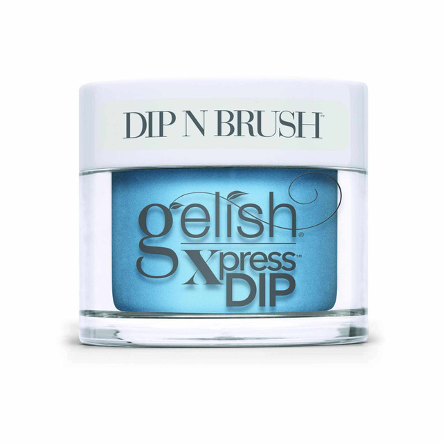 Gelish Xpress Dip n Brush "No Filter Needed" - Blue Neon Creme - 43g | 1.5 oz - 1620259