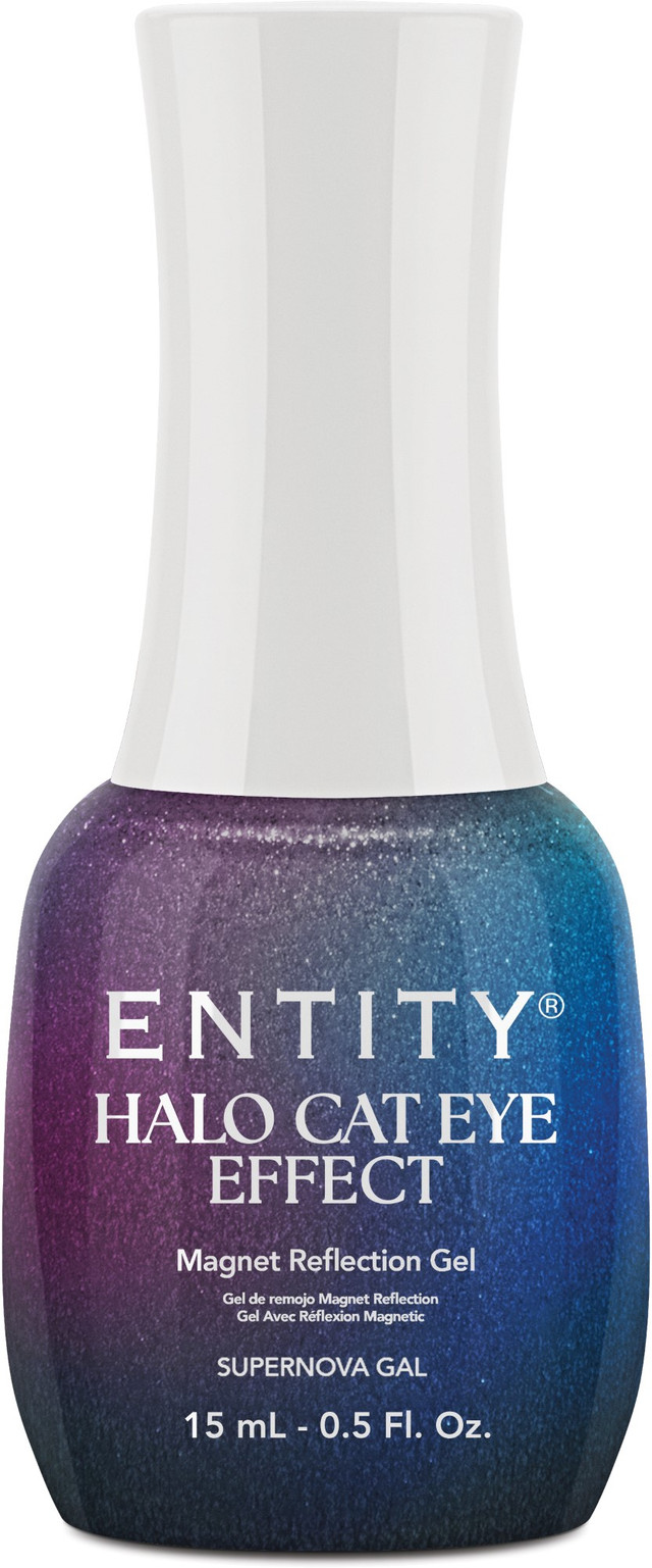 Entity One Color Couture Gel Polish "Supernova Gal", Teal to Purple Two-Tone, 15mL | .5 oz - Halo Cat-Eye Effect