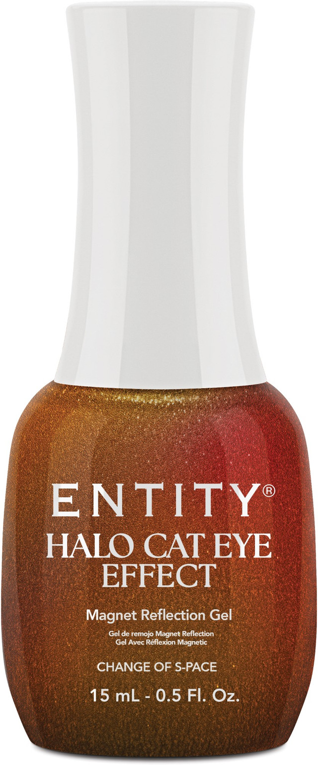 Entity One Color Couture Gel Polish "Change Of S-Pace", Pink to Orange Two-Tone, 15mL | .5 oz - Halo Cat-Eye Effect
