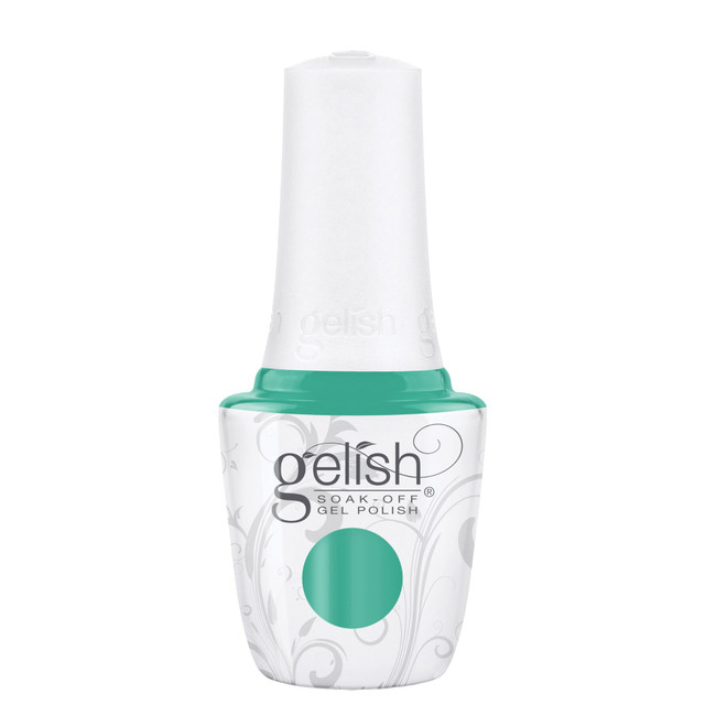 Gelish Soak-Off Gel Polish "Unwind With Me" Aquamarine Creme, 15mL |.5 oz - Let's Roll Collection