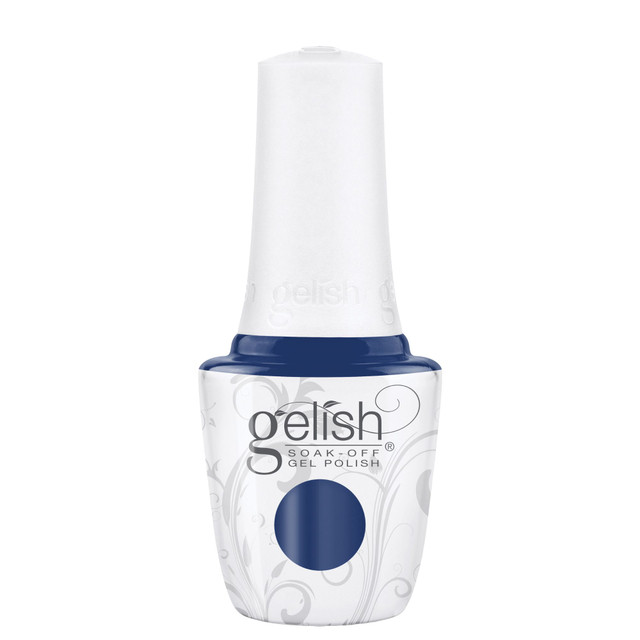 Gelish Soak-Off Gel Polish "Hold Me Tighter" Indigo Blue Creme, 15mL |.5 oz - Let's Roll Collection