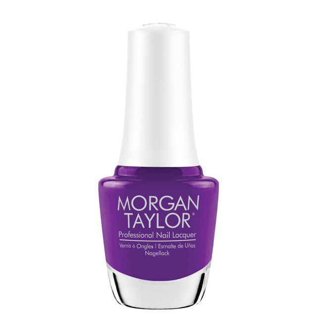 Morgan Taylor Nail Lacquer "This Is How I Roll", Bright Purple Cream, 15mL |.5 fl oz - Let's Roll Collection
