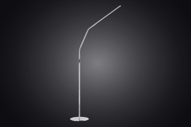 Daylight Company Slimline 4 LED Floor Lamp, Brushed Steel - U35119