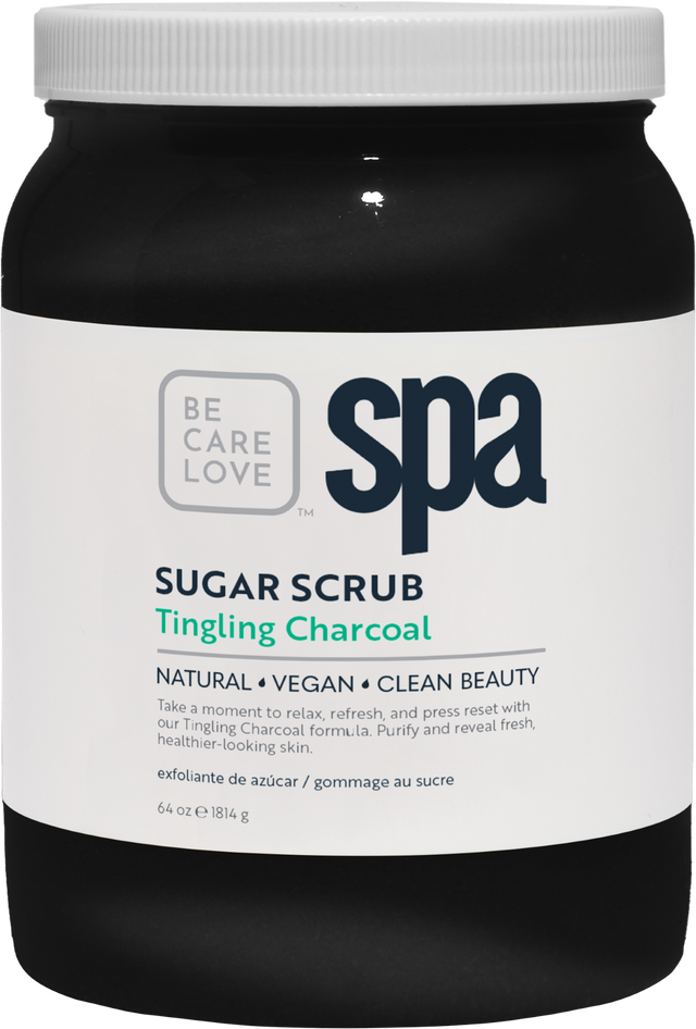 BCL SPA Sugar Scrub Tingling Charcoal, 64 oz.