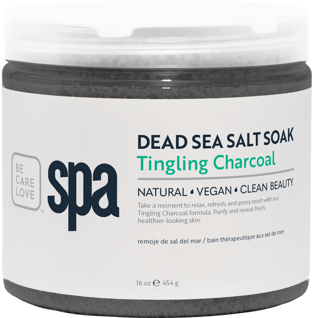 BCL SPA Dead Sea Salt Soak Tingling Charcoal, 16 oz.