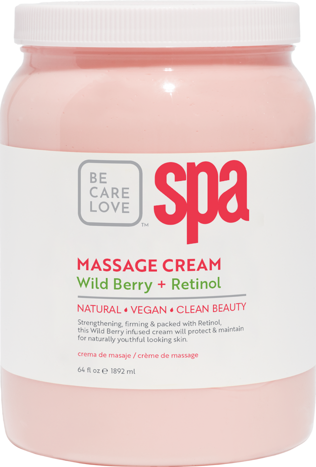 BCL SPA Massage Cream Wild Berry + Retinol, 64 oz.
