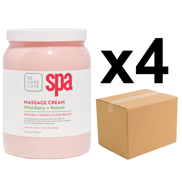 BCL SPA Massage Cream Wild Berry + Retinol, 64 oz. - Case Pack of 4