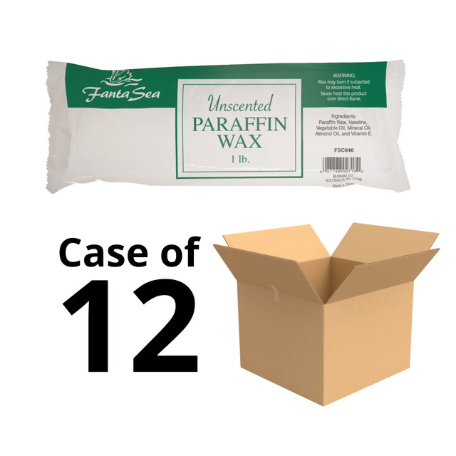 Fantasea Unscented Paraffin Wax, Case of 12 lbs.