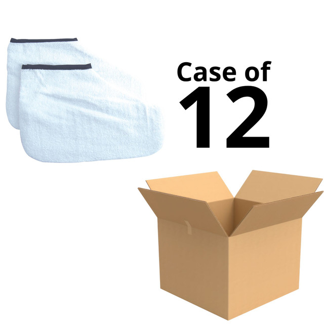 DL Pro Terry Cloth Booties, 12 Pairs