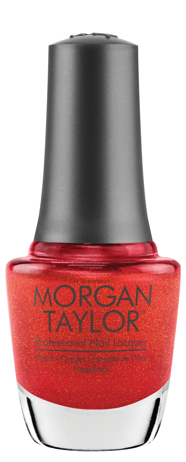 Morgan Taylor "You Red My Mind" Nail Lacquer, Red Shimmer, 15 mL | .5 fl oz - 3110478