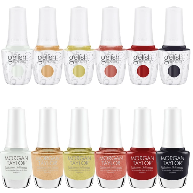 Gelish Fall Collection "Living Our Life" Gel Polish & Lacquer, 12 pc Bundle