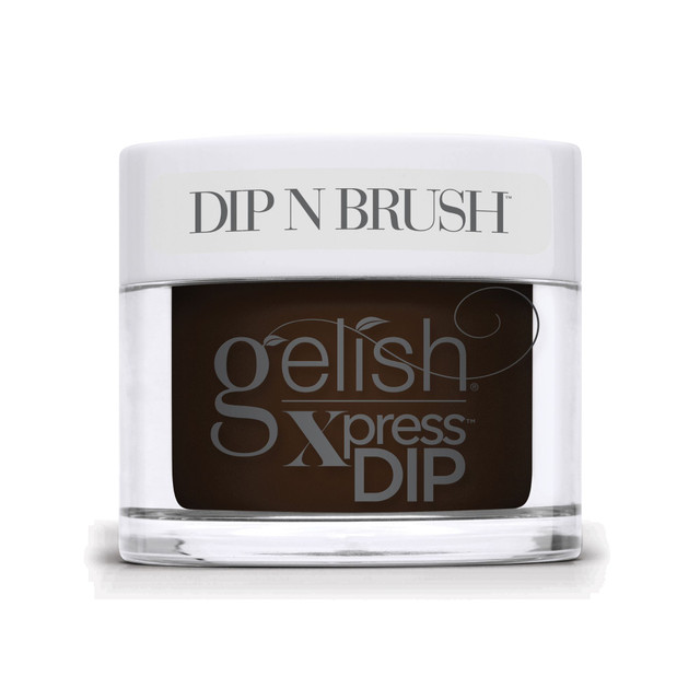 Gelish Xpress Dip "Dark Empress", Dark Cocoa Creme , 43g | 1.5 oz - Floral Wonderland Collection