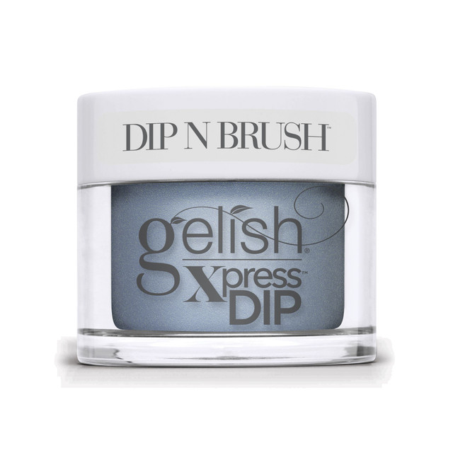 Gelish Xpress Dip "Blue Moon Bloom", Steel Blue Pearl , 43g | 1.5 oz - Floral Wonderland Collection