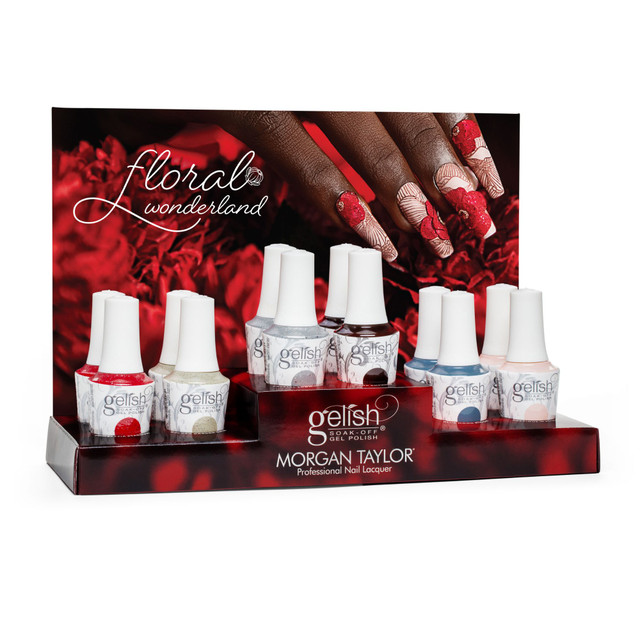 Gelish Soak-Off Gel Polish "Floral Wonderland" Winter Collection, 12 ct. Display