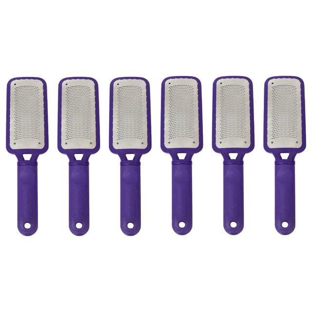 Mr. Pumice Large Metal Foot File, Purple, 6 pc. Display