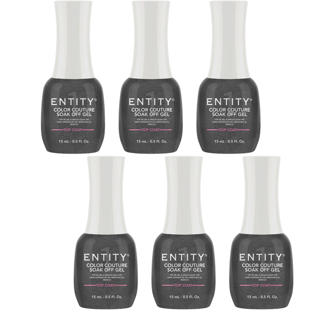 Entity EOCC Soak Off Gel Top Coat, 15 mL | .5 fl oz - Case Pack of 6