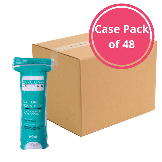 Carolina Cotton Rounds, Standard 2", 80 ct. - Case Pack of 48 Bags