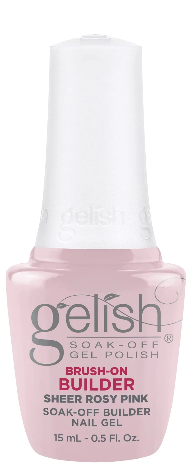 Gelish Sheer Rosy Pink Brush-On Builder Gel, 15 mL | .5 fl. Oz.