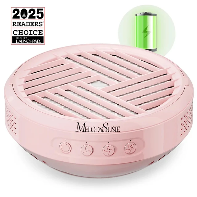 MelodySusie SProR Cordless & Rechargeable Nail Dust Collector- Pink
