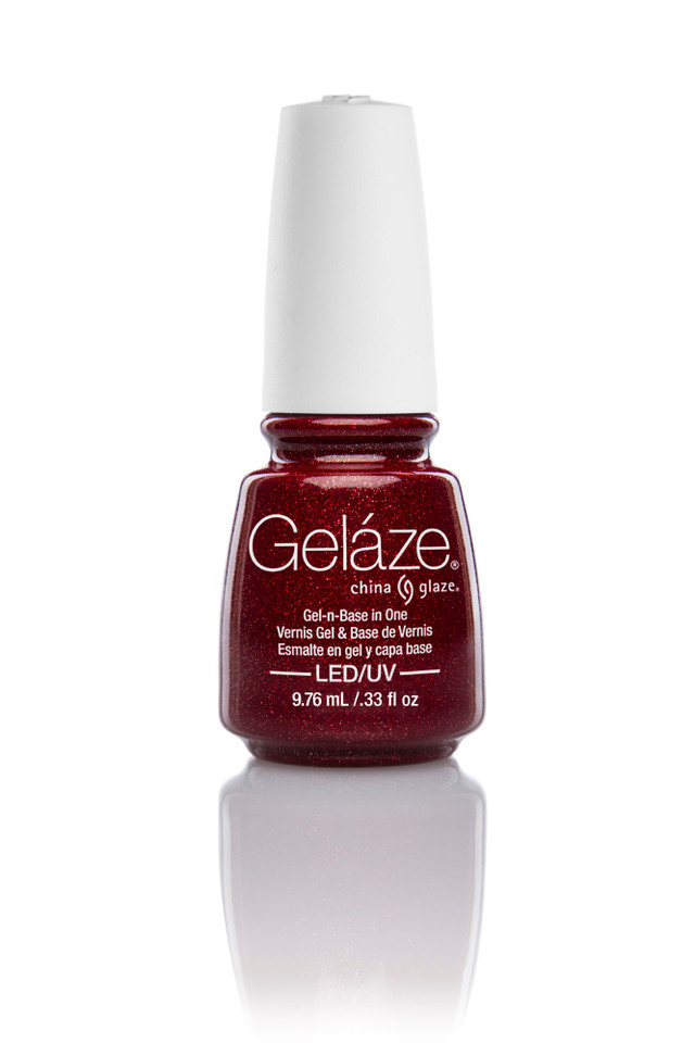 Gelaze by China Glaze "Ruby Pumps" Gel-N-Base Polish, .33 fl. Oz.