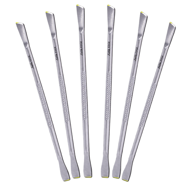 Satin Edge Cuticle Pusher & Remover, Pack of 6