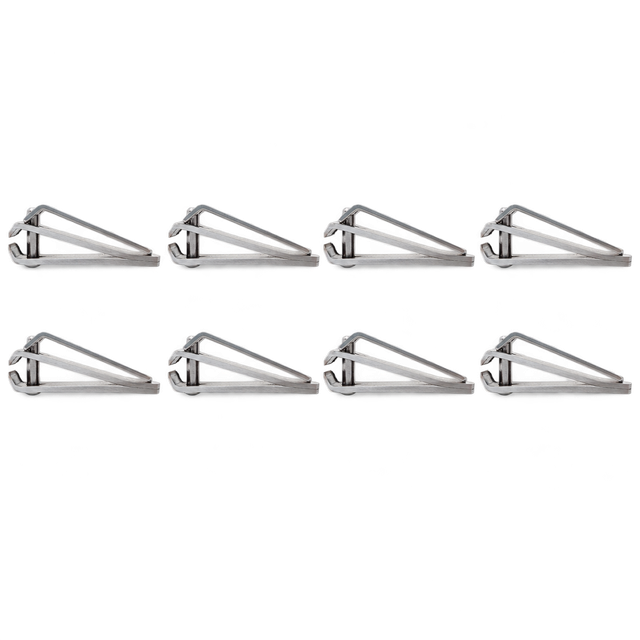 Satin Edge Toenail Clipper, Stainless Steel - Straight Wide Blade - Pack of 8