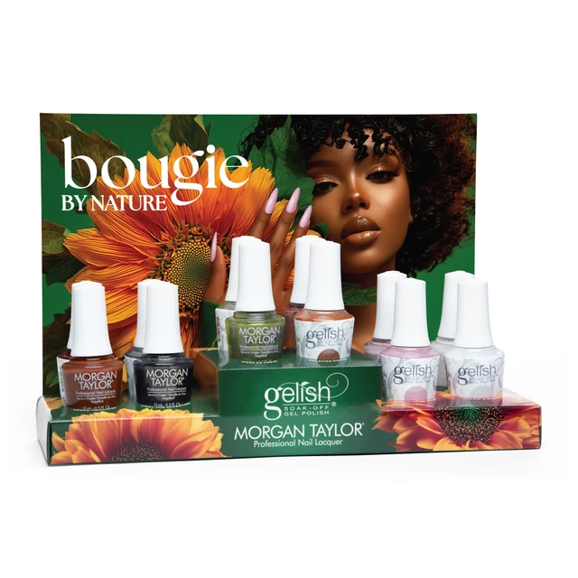Gelish Fall 2026 "Bougie by Nature", 12 pc Mixed Collection Display, Includes Gel Polish and Lacquer