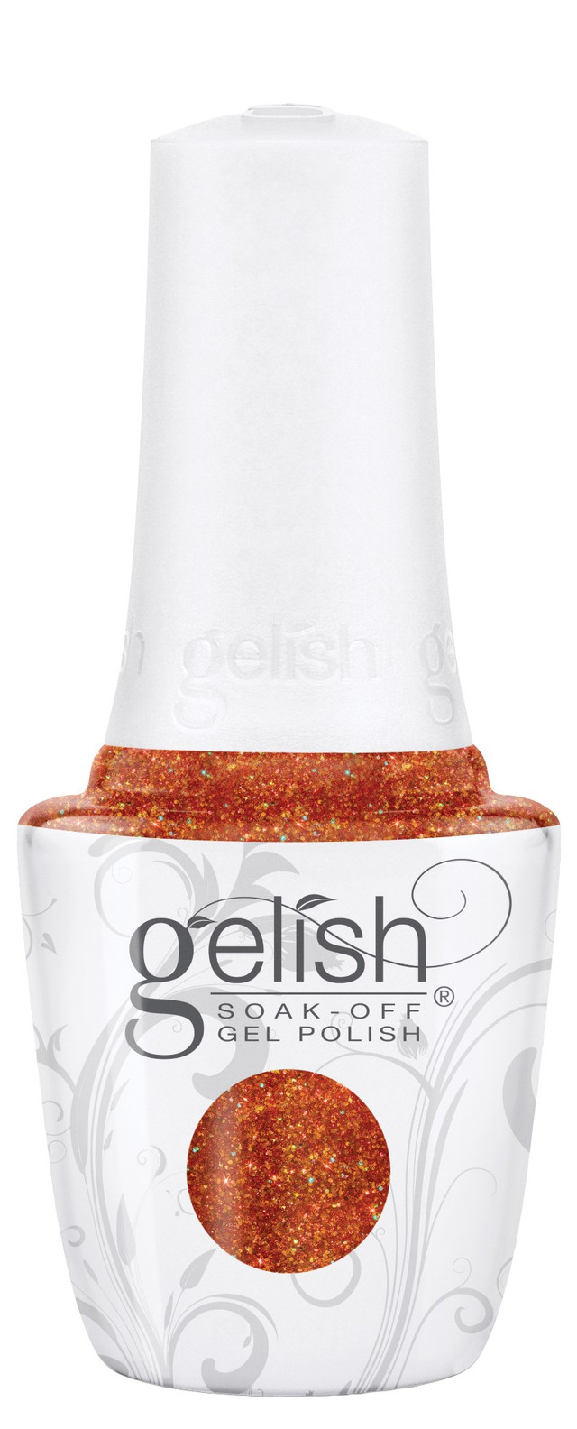 Gelish "Nice & Spiced" Soak-Off Gel Polish, Orange Lava Glitter, 15 mL | 0.5 fl oz