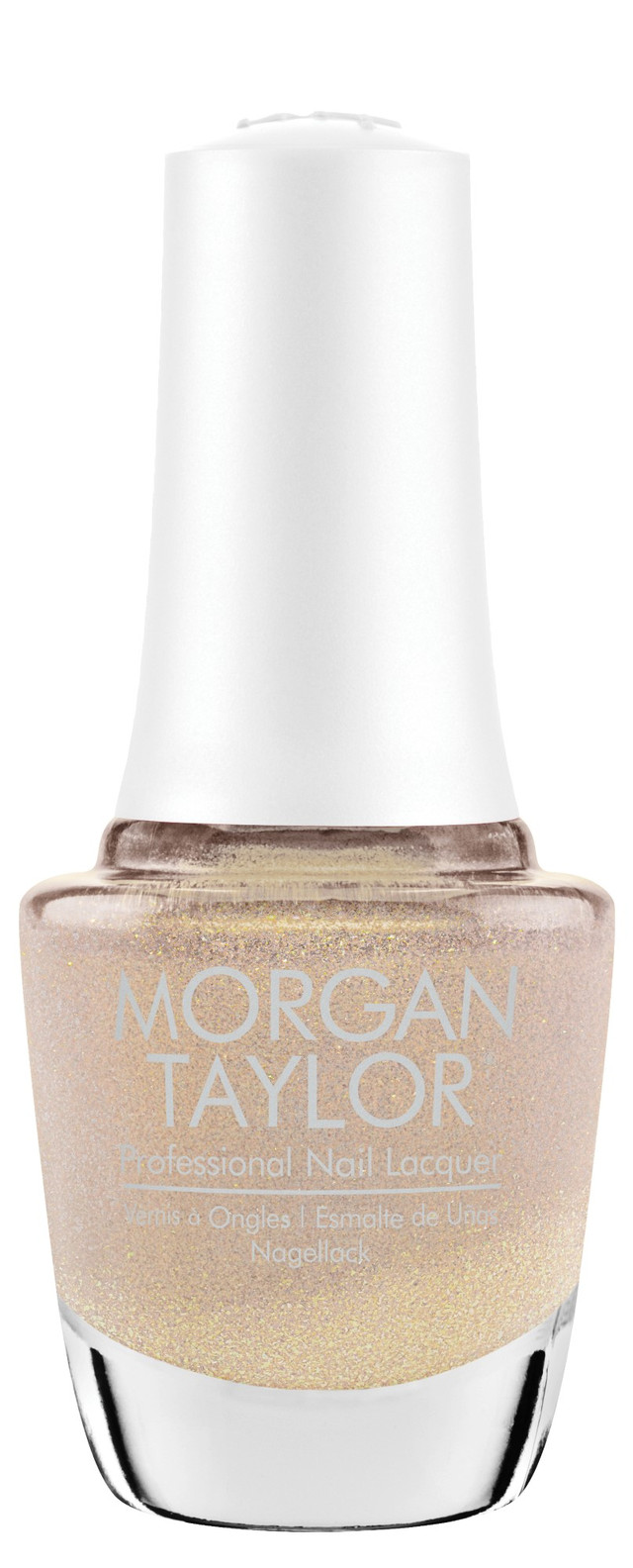 Morgan Taylor "Champagne & Chill" Nail Lacquer, Blush Champagne Shimmer, 15 mL | 0.5 fl oz